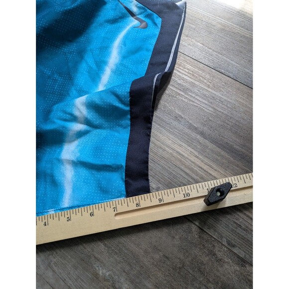 NIKE XXL OPTIC HALO HORIZON 8.5" SWIM VOLLEY TRUNKS Lt Blue Fury - Picture 2 of 5